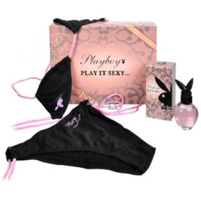 Playboy Play It Sexy toaletná voda 50 ml + Sexy bikiny, dvojdielne plavky veľkosť A