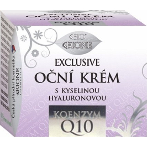 Bione Cosmetics Exclusive & Q10 s kyselinou hyaluronovou očný krém pre všetky typy pleti 51 ml