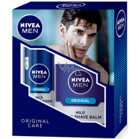 Nivea Men Original pena na holenie 200 ml + Mild balzam po holení 100 ml kozmetická sada