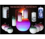 Lima Magická červená sviečka valec 60 x 120 mm 1 kus