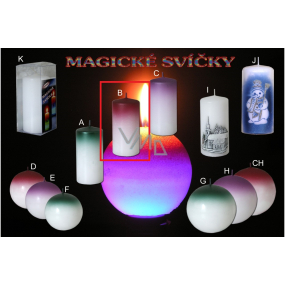 Lima Magická červená sviečka valec 60 x 120 mm 1 kus