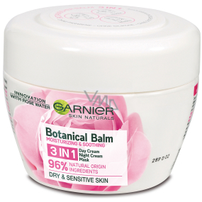 Garnier Skin Naturals Botanical Balm Rose 3v1 multifunkčný pleťový krém pre citlivú a suchú pleť 150 ml