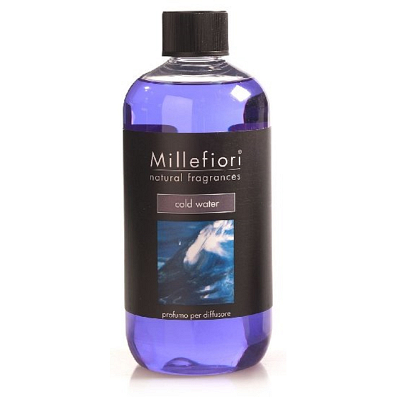 Millefiori Milano Natural Cold Water - Chladná voda Náplň difuzéra pre vonné steblá 500 ml