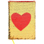 Albi Blok s flitrami Srdce 15 cm x 21 cm
