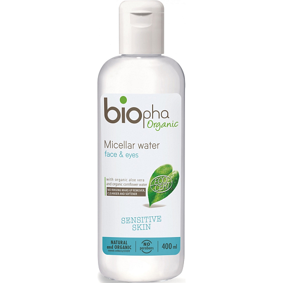 Biopha Micelárna voda na tvár aj oči pre citlivú pleť 400 ml