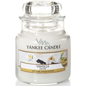 Yankee Candle Vanilla - Vanilka vonná sviečka Classic malá sklo 104 g