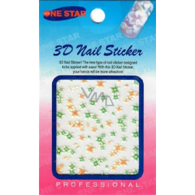 Nail Stickers 3D nálepky na nechty 1 aršík 10100 A27