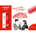 Colgate Dare To Love biela zubná pasta obsahuje chladiaci rozpustné kryštáliky v tvare srdca 98 ml