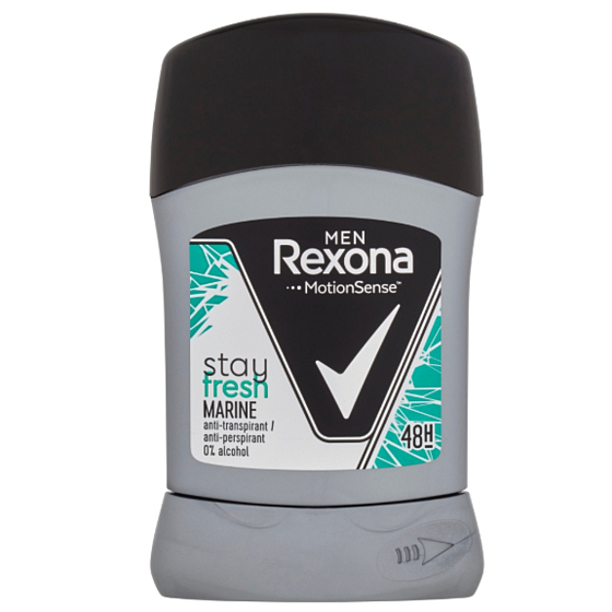 Rexona Men Stay Fresh Marine tuhý antiperspirant dezodorant stick s 48-hodinovým účinkom pre mužov 50 ml