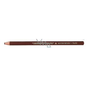 Uni Mitsubishi Dermatograph Priemyselná popisovacie ceruzka pre rôzne typy povrchov Hnedá 1 kus