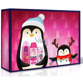 Fa Kids Morská panna sprchový gél 250 ml + Schauma Kids Girl šampón na vlasy 250 ml + Vademecum Junior Jahoda zubná pasta 75 ml, kozmetická súprava pre dievčatá