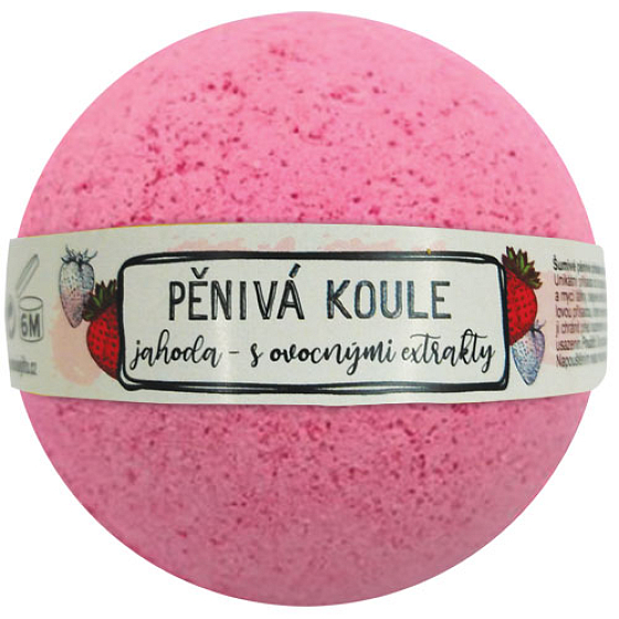 Bohemia Gifts Jahoda s ovocnými extraktmi šumivé penivá gule 100 g