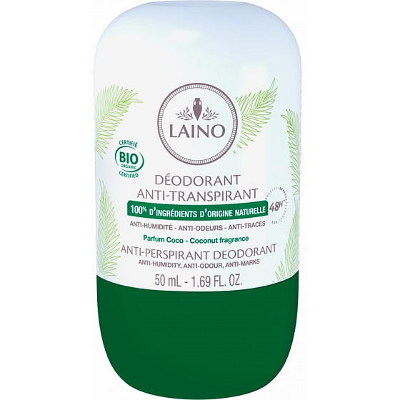 Laino BIO Kokos 48-hodinový antiperspirant dezodorant roll-on unisex 50 ml