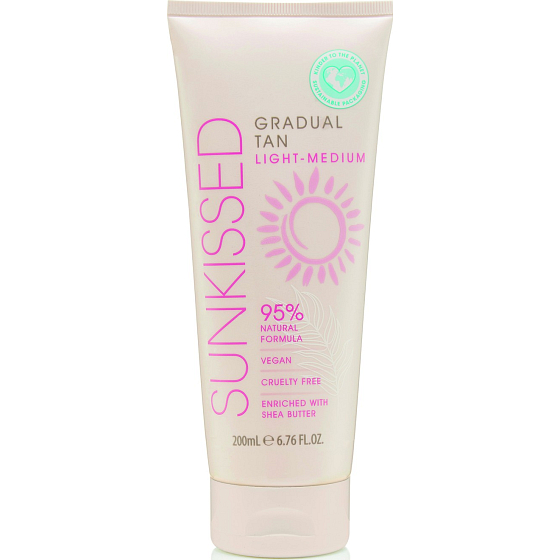 Sunkissed Gradual Tan samoopaľovacie mlieko pre postupné ľahké opálenie Light Medium 200 ml