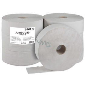Celulózový toaletný papier Jumbo 280 pre dvojvrstvové zásobníky 6 kusov