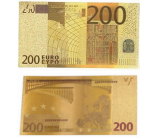 Talisman Zlatá plastová bankovka 200 EUR