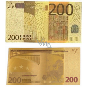 Talisman Zlatá plastová bankovka 200 EUR