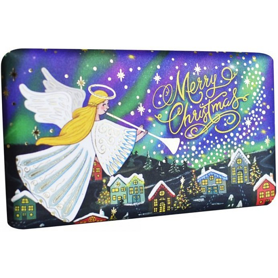 Anglické mydlo Angel - Blueberry, Vanilla & Moses Christmas prírodné parfumované toaletné mydlo s bambuckým maslom 190 g
