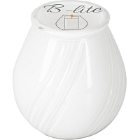 B-lite záhradná sviečka v skle, biela, 120 g
