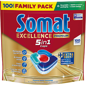 SOMAT FAMILY TABS CITRÓN 5 V 1 EXTRA 100 DÁVKY 2677