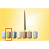 Sviečka Lima Candle hladká kovová zlatá kónická 22 x 250 mm 1 kus