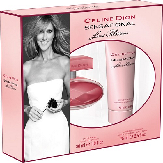 Celine Dion Sensational Luxe Blossom toaletná voda pre ženy 30 ml + telové mlieko 75 ml, darčeková sada