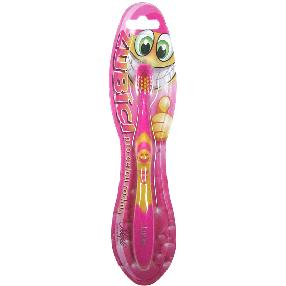 Nekupto Zubíci zubná kefka pre deti s menom Lucka mäkký 1 kus