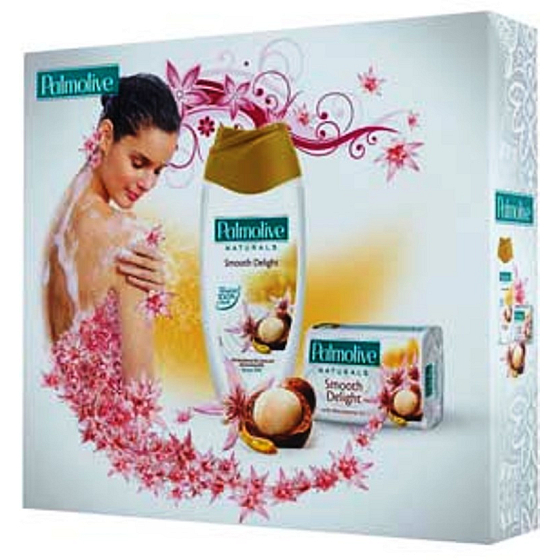 Palmolive Naturals Macadamia sprchový gél 250 ml + Naturals Macadamia tuhé mydlo 90 g, kozmetická sada