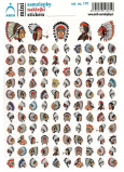 Arch Školské mini samolepky indiáni
