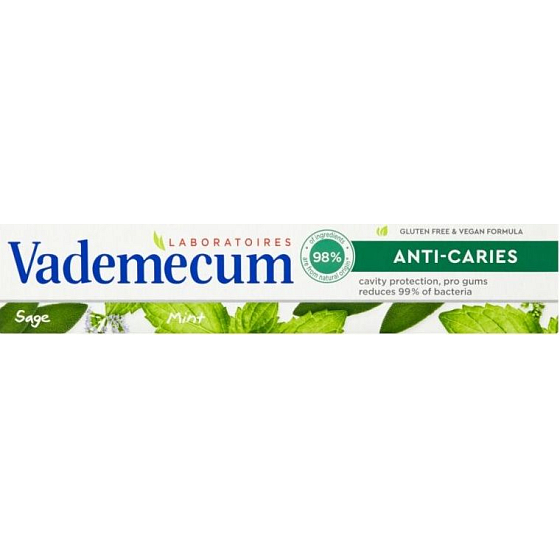 Vademecum Anti Caries & Natural zubná pasta 75 ml
