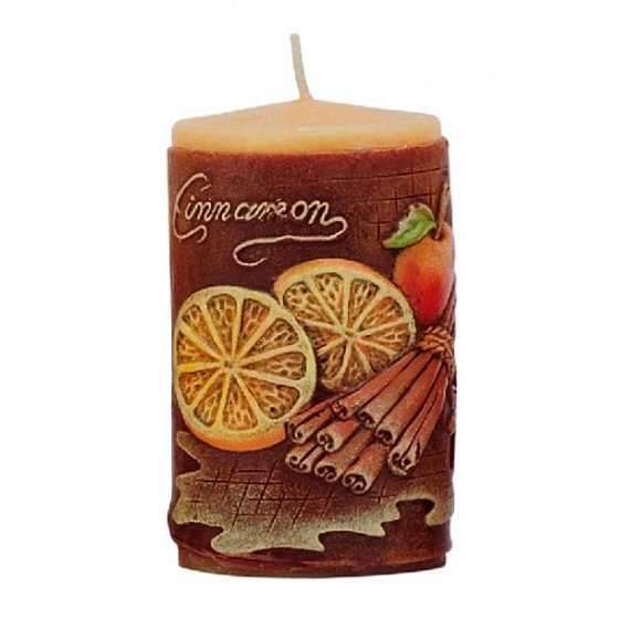Candles Škorica vonná sviečka valec 60 x 100 mm