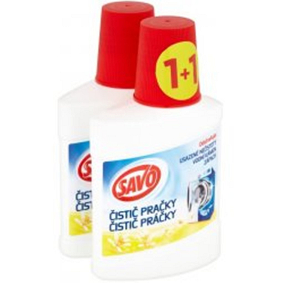Savo Citron čistič práčky 2 x 250 ml