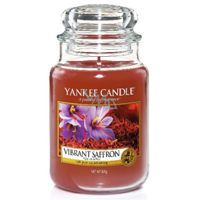 Yankee Candle Vibrant Saffron - Žijúca šafrán vonná sviečka Classic veľká sklo 623 g