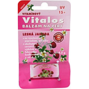 Vitalos Lesné jahoda vitamínový UV + 15 balzam na pery 4,5 g
