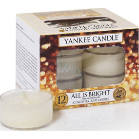 Yankee Candle All Is Bright - Všetko len september vonná čajová sviečka 12 x 9,8 g