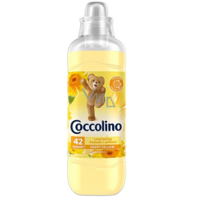 Coccolino Happy Yellow koncentrovaná aviváž s dlhotrvajúcou vôňou po vypraní 42 dávok 1,05 l