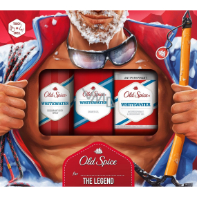 Old Spice White Water sprchový gél 250 ml + dezodorant sprej 150 ml + antiperspirant stick 70 ml, kozmetická sada pre mužov