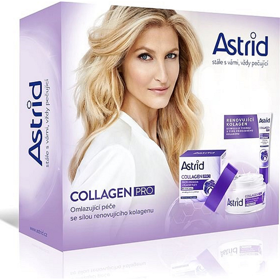 Astrid Collagen Pre proti vráskam denný krém 50 ml + očný krém 15 ml, kozmetická sada
