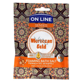 On Line Senses Moroccan Gold penivý soľ do kúpeľa 80 g