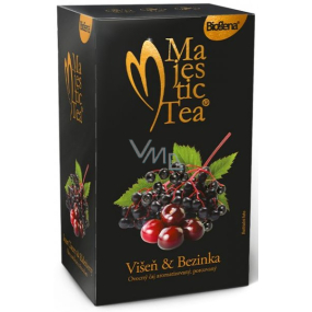 Biogena Majestic Tea Višňa & Bezinka ovocný čaj 20 x 2.5 g