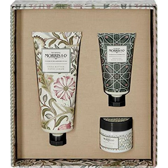 Heathcote & Ivory Jasmine & Green Tea krém na ruky 100 ml + peeling na ruky 30 ml + krém na nechty 35 ml, kozmetická sada
