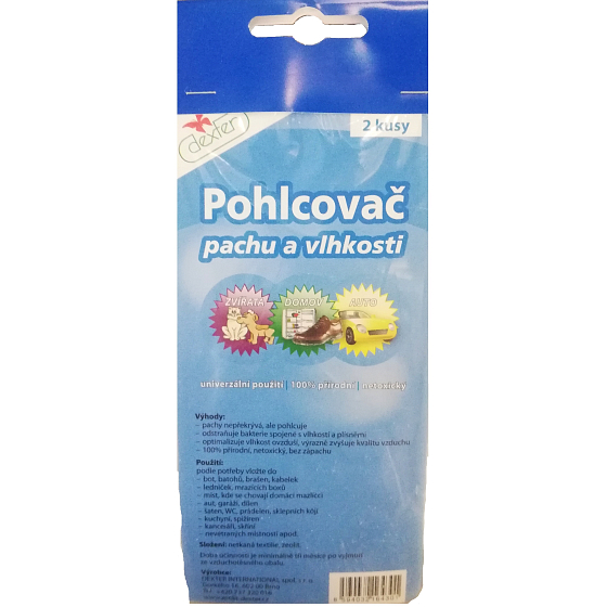 Dexter Pohlcovač zápachu a vlhkosti modrý 2 kusy
