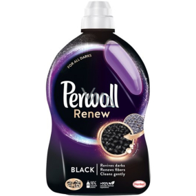 Perwoll Renew Black prací gél obnovuje intenzívnu čiernu farbu, obnovuje vlákna 54 dávok 2,97 l