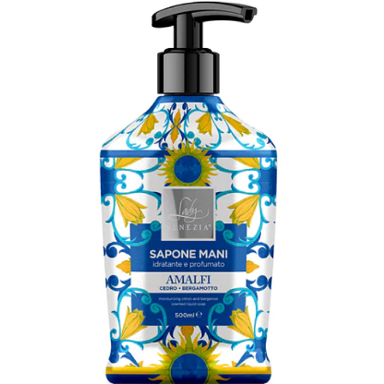 Lady Venezia Amalfi Cedro & Bergamotto - Cedrové a bergamotové tekuté mydlo 500 ml dávkovač