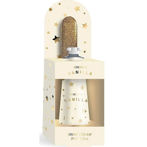 Idc Institute Vanilkový krém na ruky 30 ml + pilník na nechty, kozmetická sada pre ženy