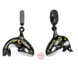 Prívesok zo striebra 925 Star killer whale, zvierací náramok