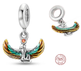 Charm Striebro 925 Egyptskej bohyne, prívesok na náramok cestovanie