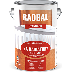 Radbal Standard S2119 farba na radiátory, biela, 4 l