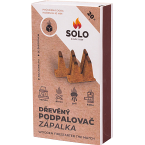 Podpalovač Solo drevená zápalka, 20 podpalov Podpalovač Solo drevená zápalka, 20 podpalov