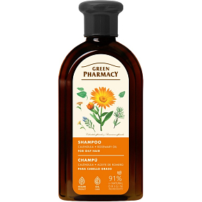 Green Pharmacy šampón na mastné vlasy s nechtíkom a rozmarínom 350 ml